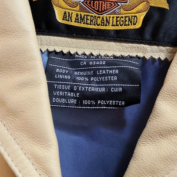 Harley Davidson leather fringed jacket women's XL - Picture 3 of 13